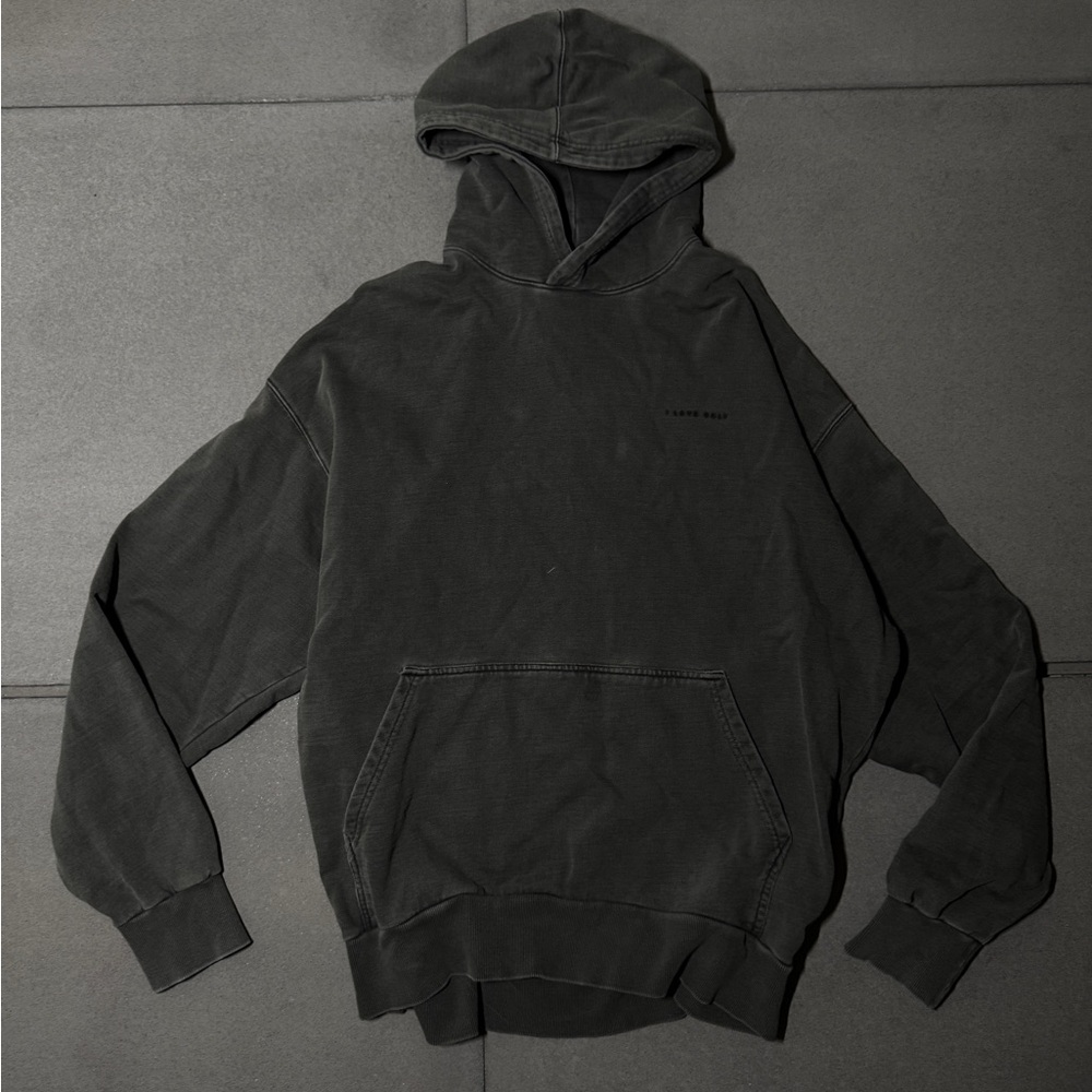 I LOVE UGLY Grey Hoodie